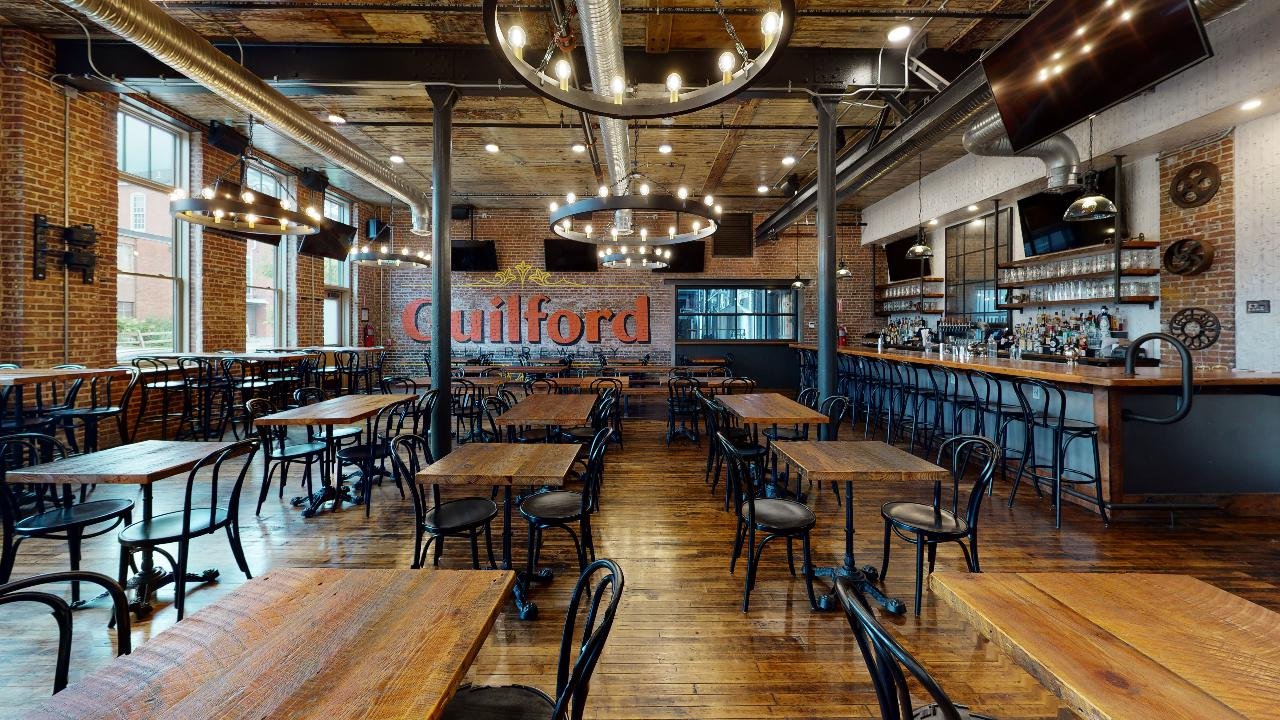 Guilford Hall Brewery — European-style brewpub in a restored historic factory