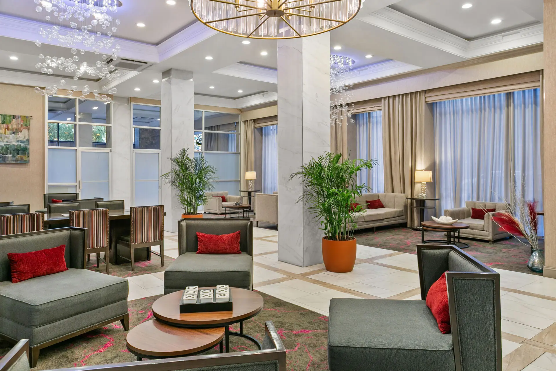 Sonesta Hotel Baltimore Inner Harbor inside modern lobby