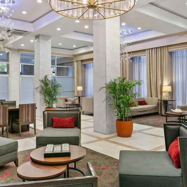 Sonesta Hotel Baltimore Inner Harbor inside modern lobby