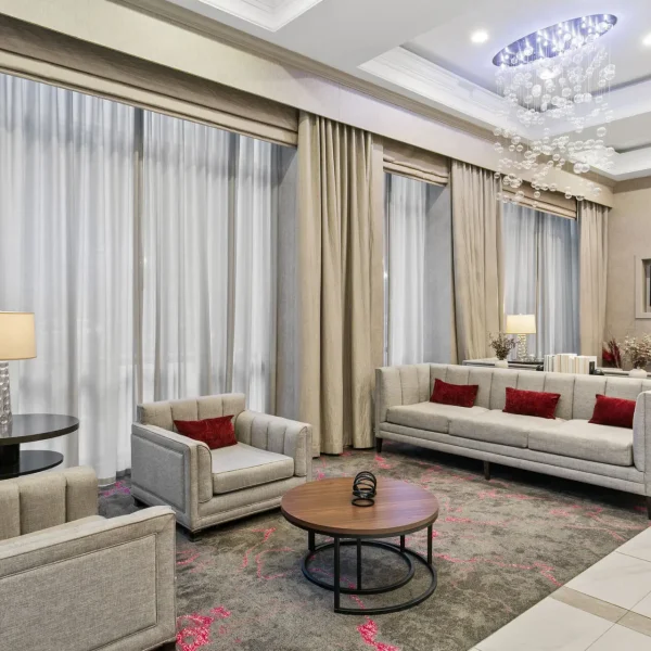 Sonesta Hotel Baltimore Inner Harbor modern lobby area